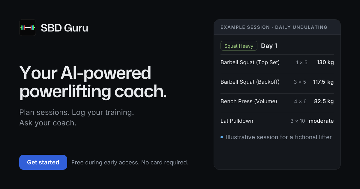 SBD Guru — An AI-Powered Powerlifting Coach
